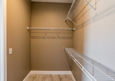 Many Shelf Closet Storage - Lunn Landings - Luxury Town Homes - Lakeland, FL